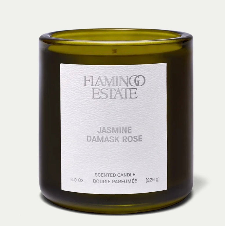 Flamingo Estate -Jasmine Damask Rose Candle 8oz