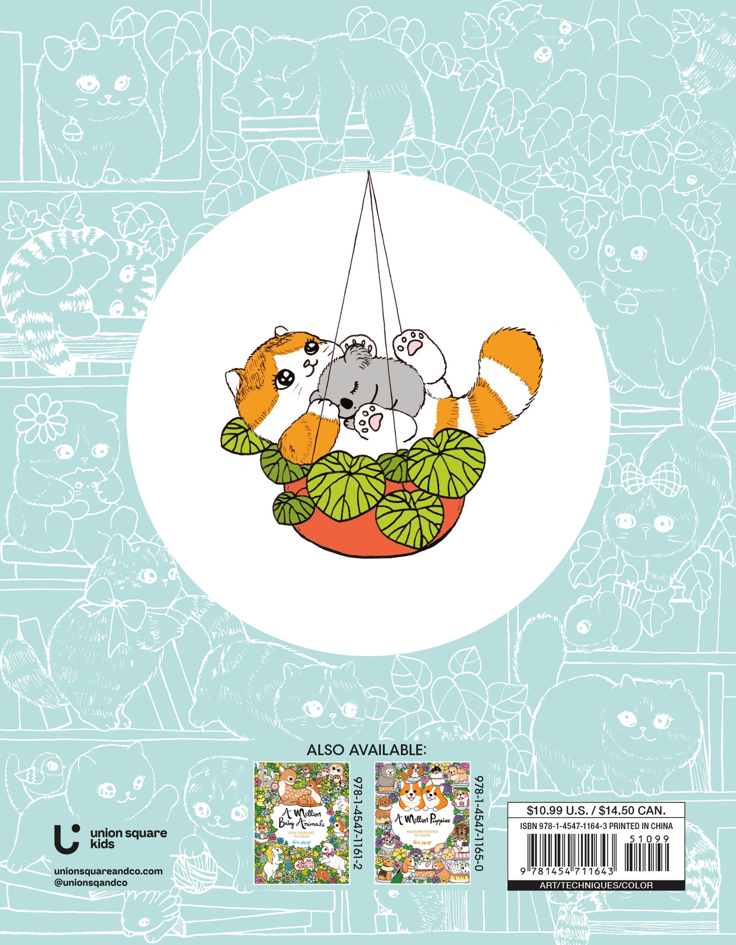 A Million Kittens: Adorable Felines to Color
