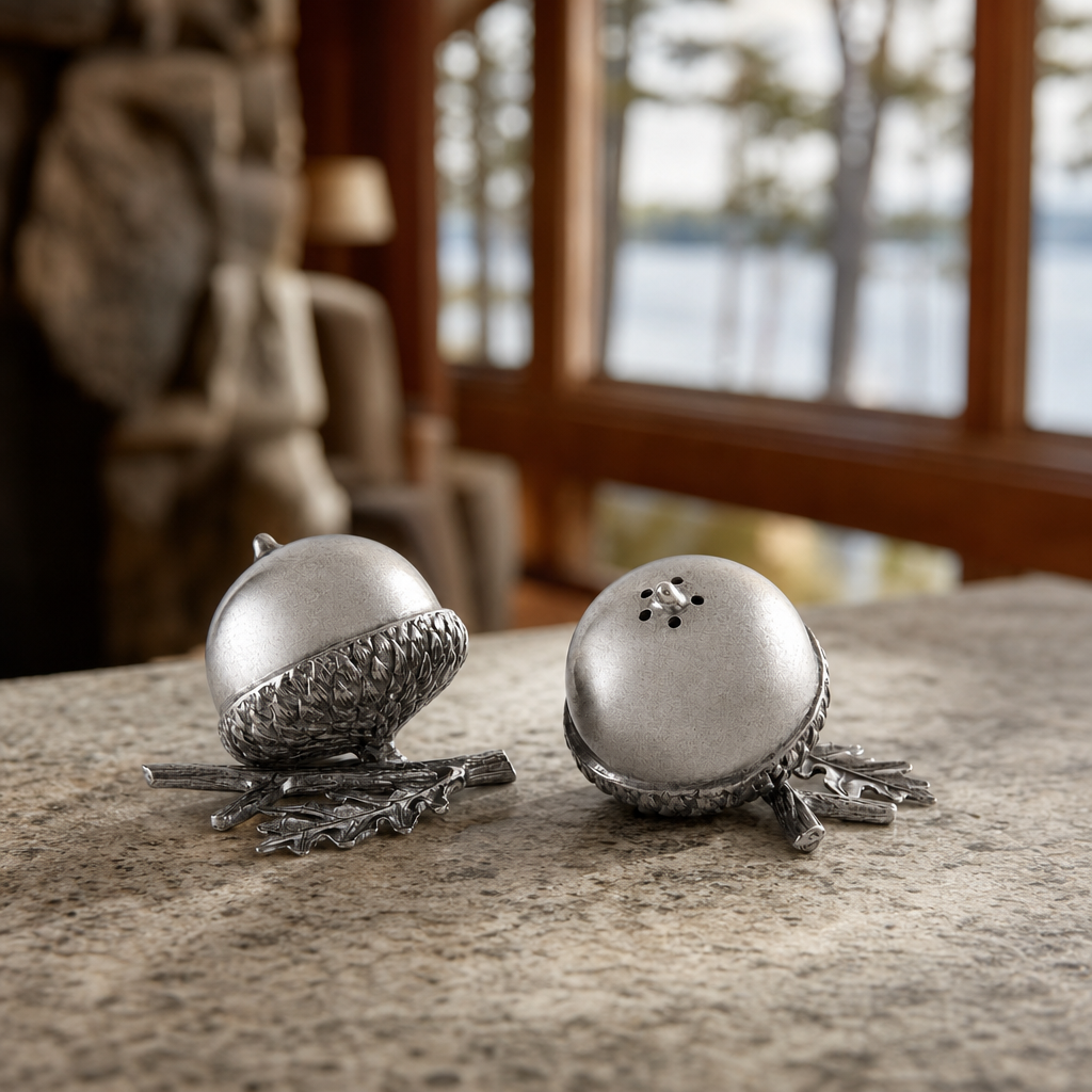 Pewter Acorn Salt & Pepper Set