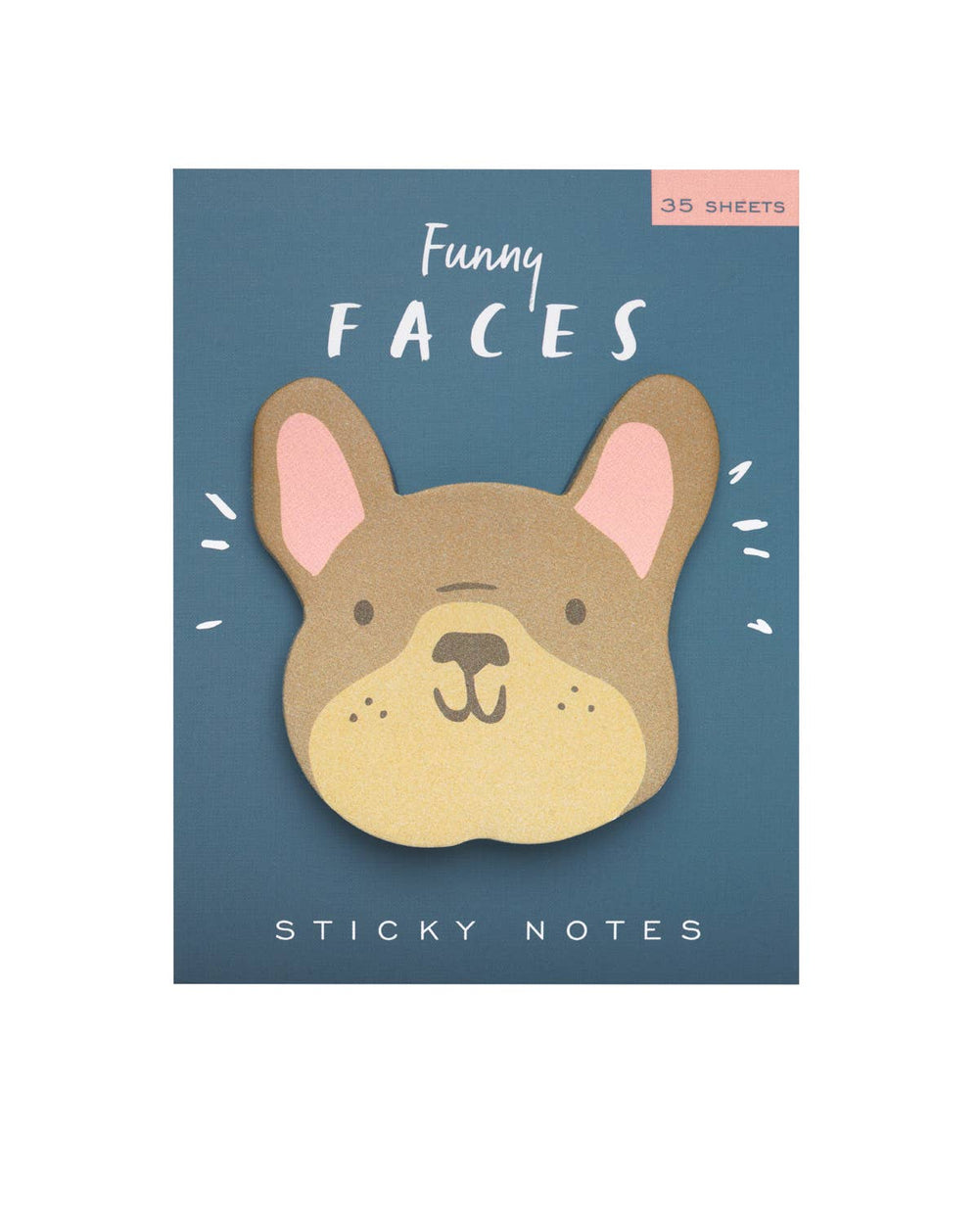 French Bulldog Funny Faces Sticky Notes