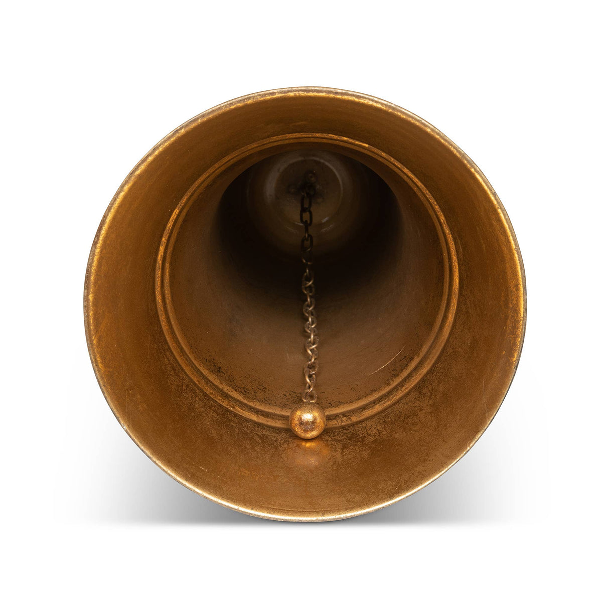 Carillon Antique Gold  Metal Bell, 15"