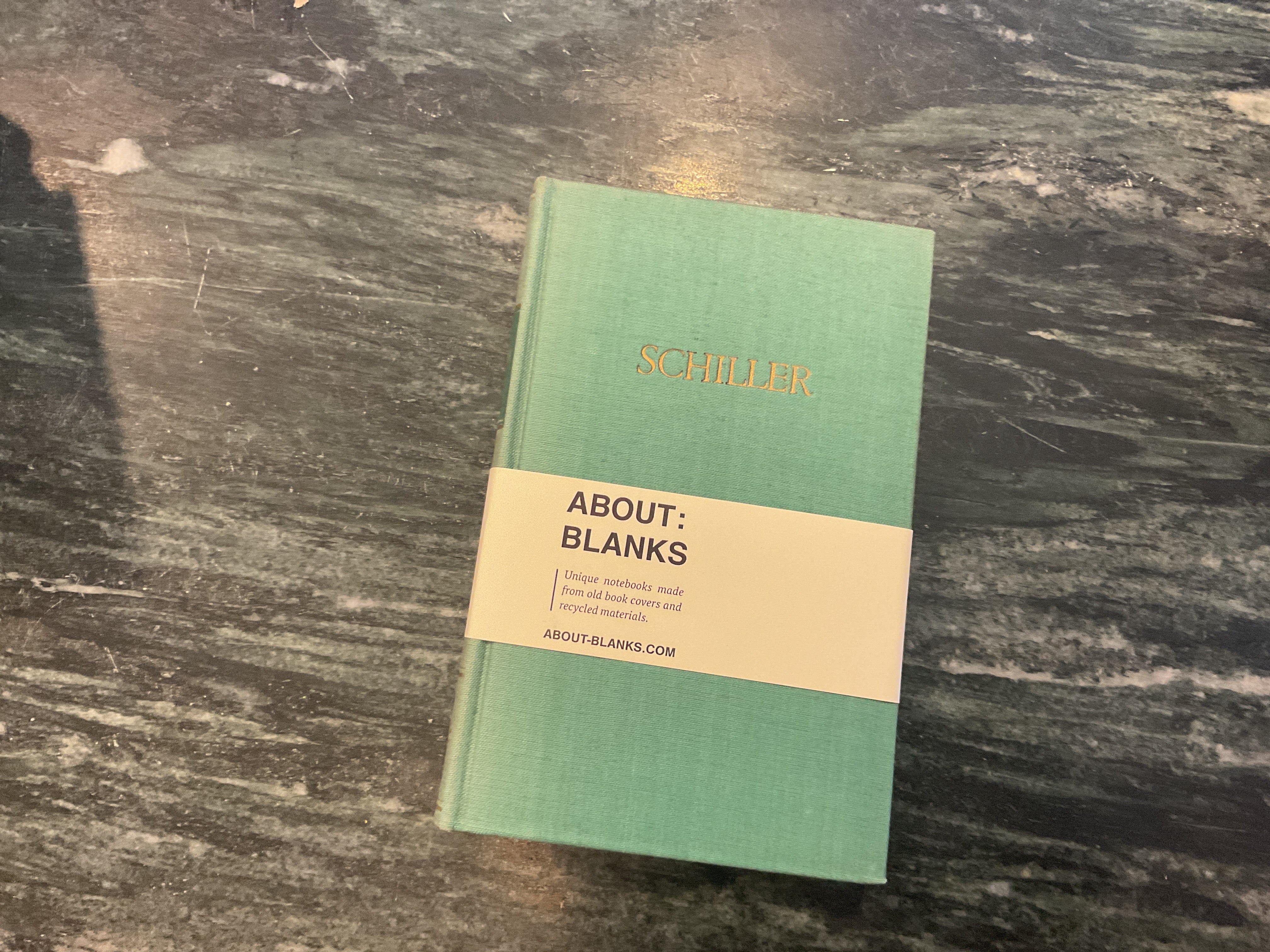 Vintage About Blanks Notebook: Schiller
