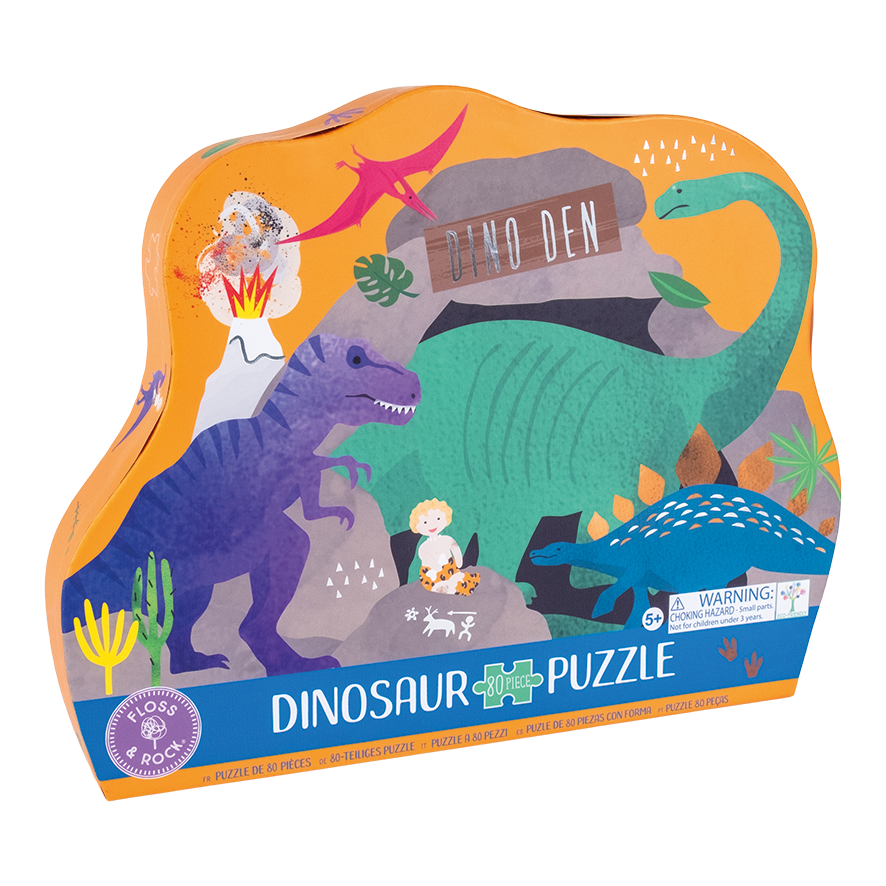 Dinosaur 80pc "Diplodocus" Jigsaw Puzzle in Shaped Box