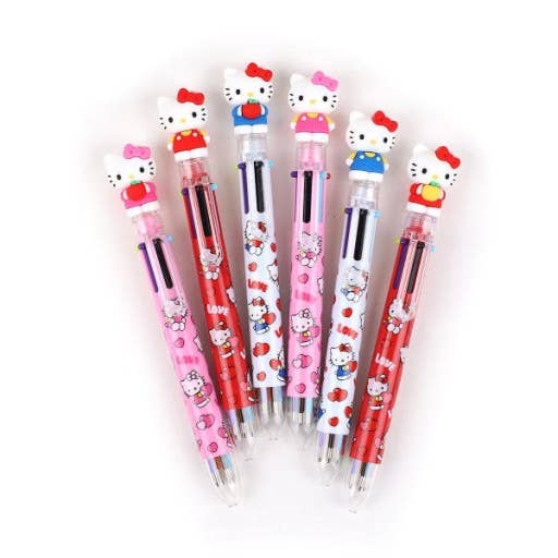 Sanrio Characters 6 Color Ball Point Pencil- 0.7mm : Hello Kitty