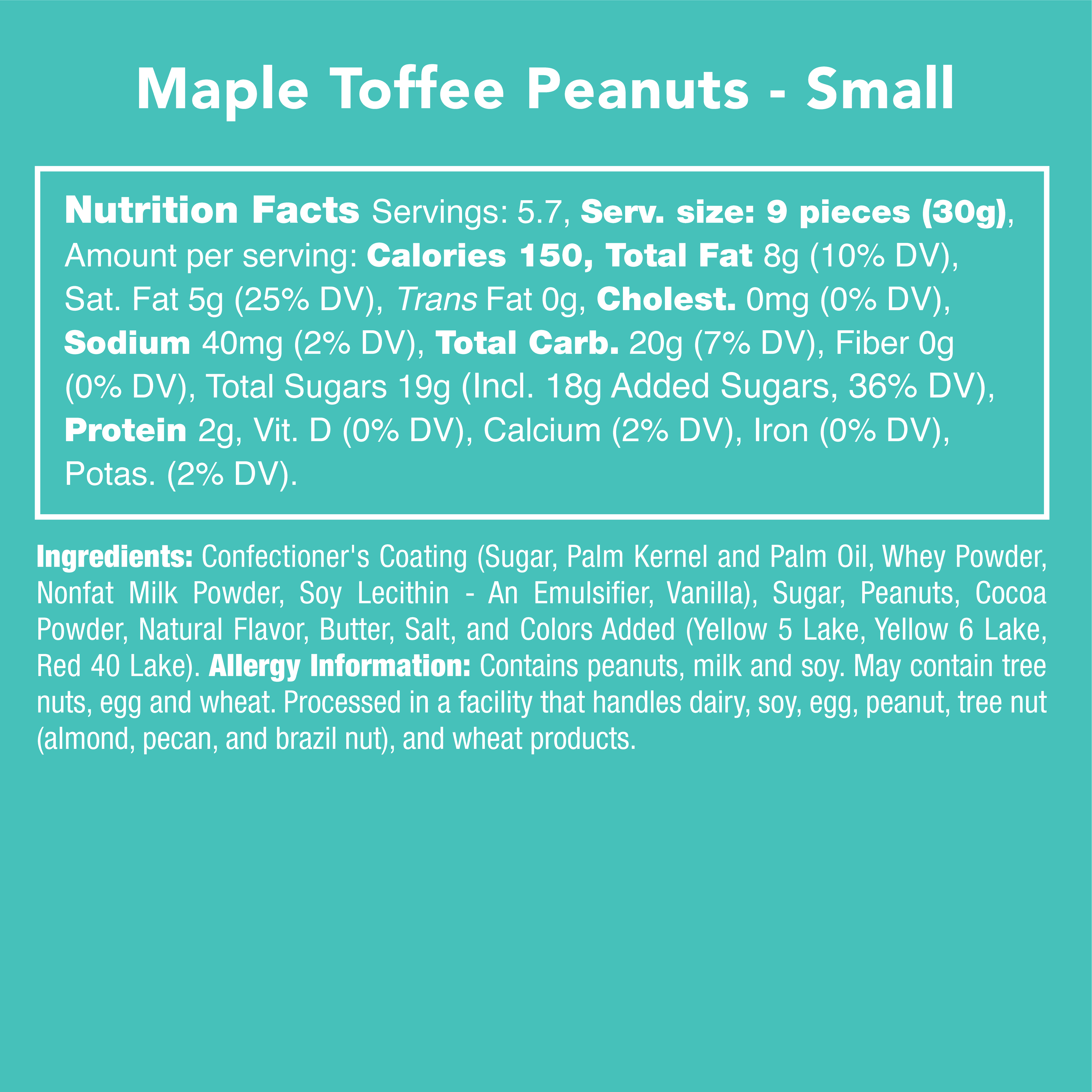 Maple Toffee Peanuts *AUTUMN COLLECTION*