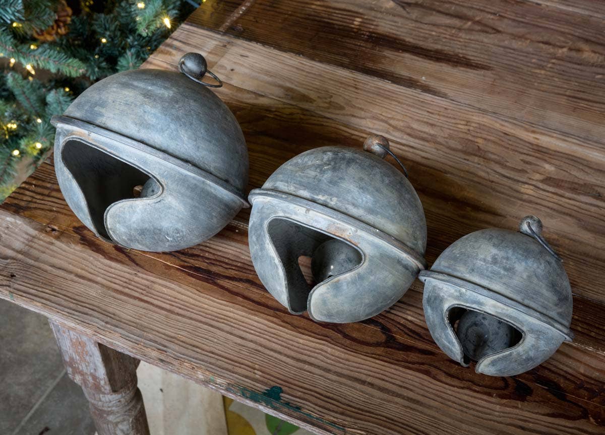 Weathered Tin Jingle Bell Large