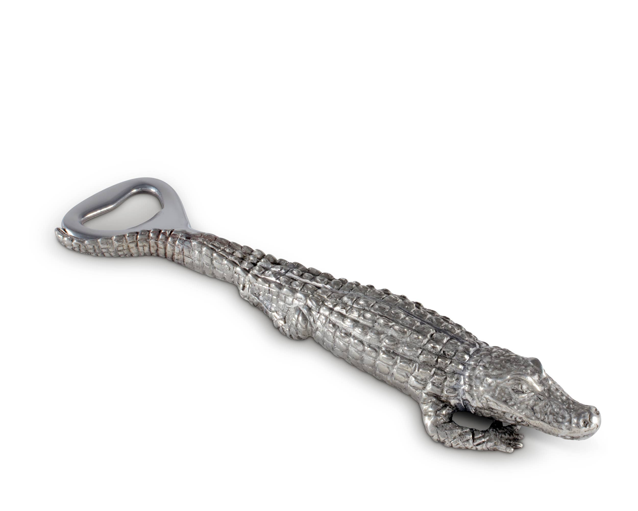 Pewter Alligator Handle Bottle Opener