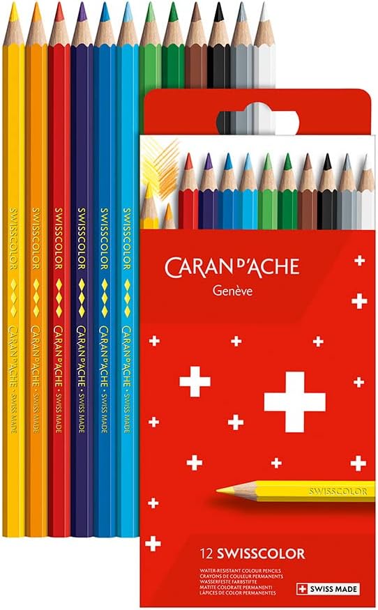 Caran D'Ache - Swisscolor Pencil Box - 12 Pack