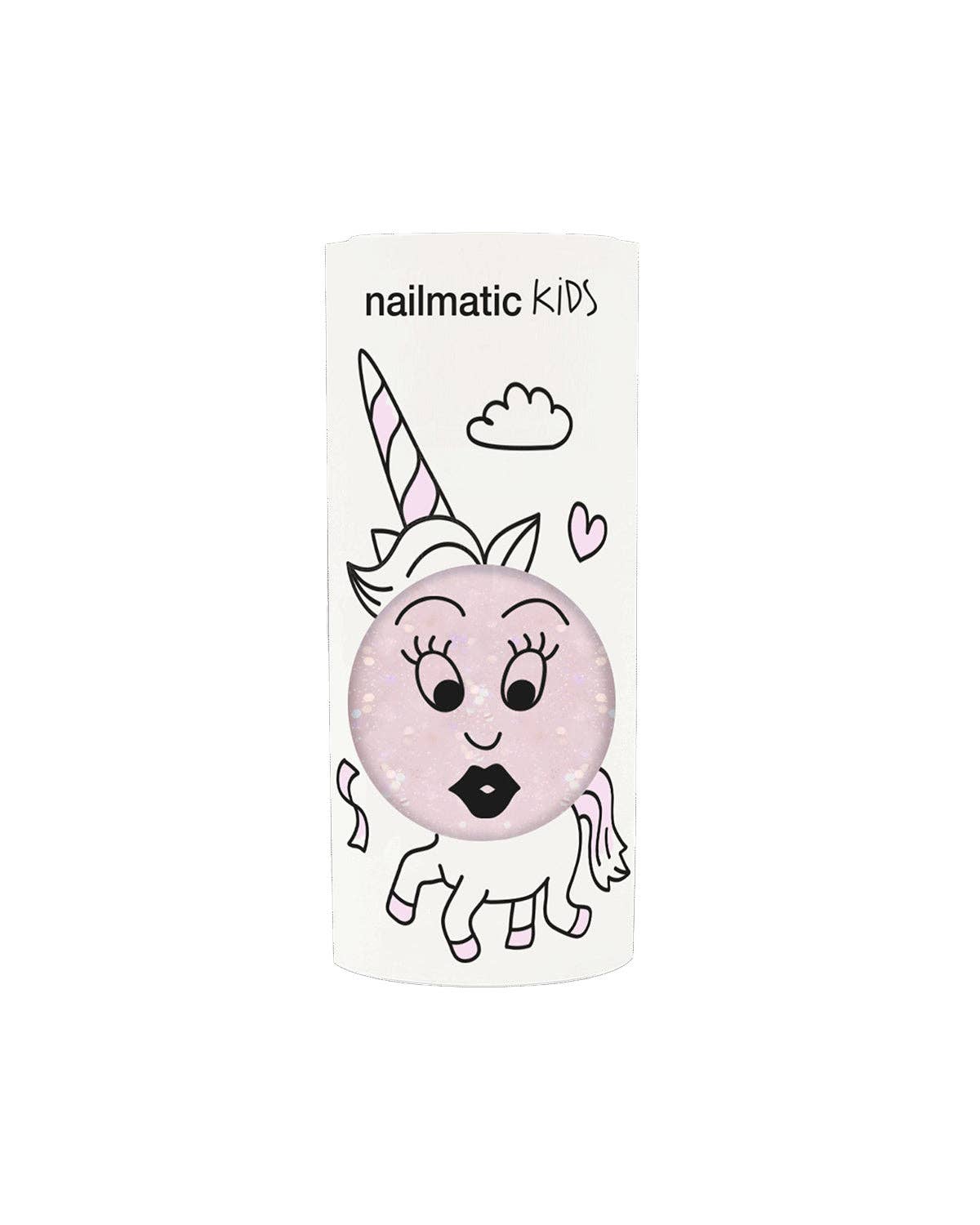 Nail Polish for Kids GLITTER SINGLE POLLY Light Pink Glitter