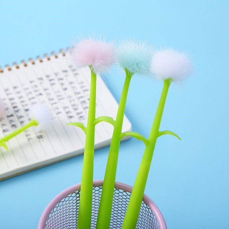 Dandelion Gel Pen - White