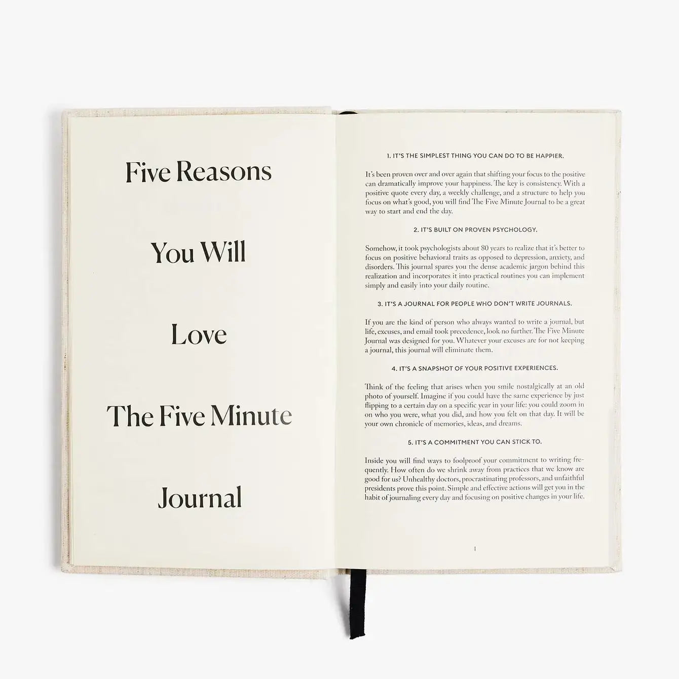 The Five Minute Journal Blue - Daily Guided Gratitude