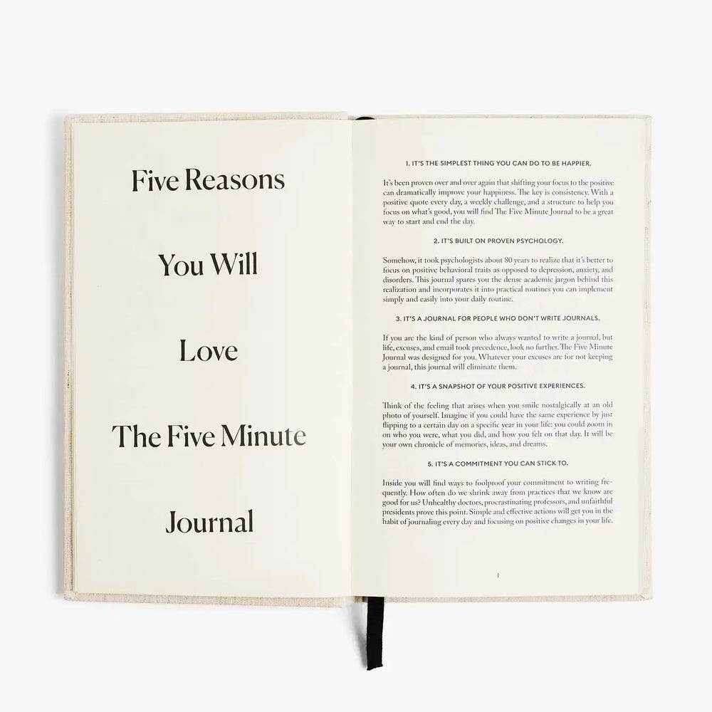 The Five Minute Journal Black