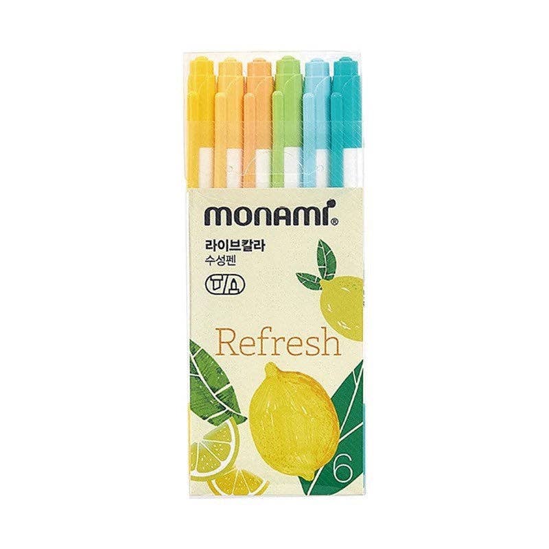 Monami 8 pen set| Colourful pen set: Refresh