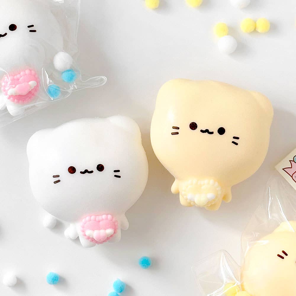Pocket Cat Mochi Squishy – Soft Sensory Stress Toy