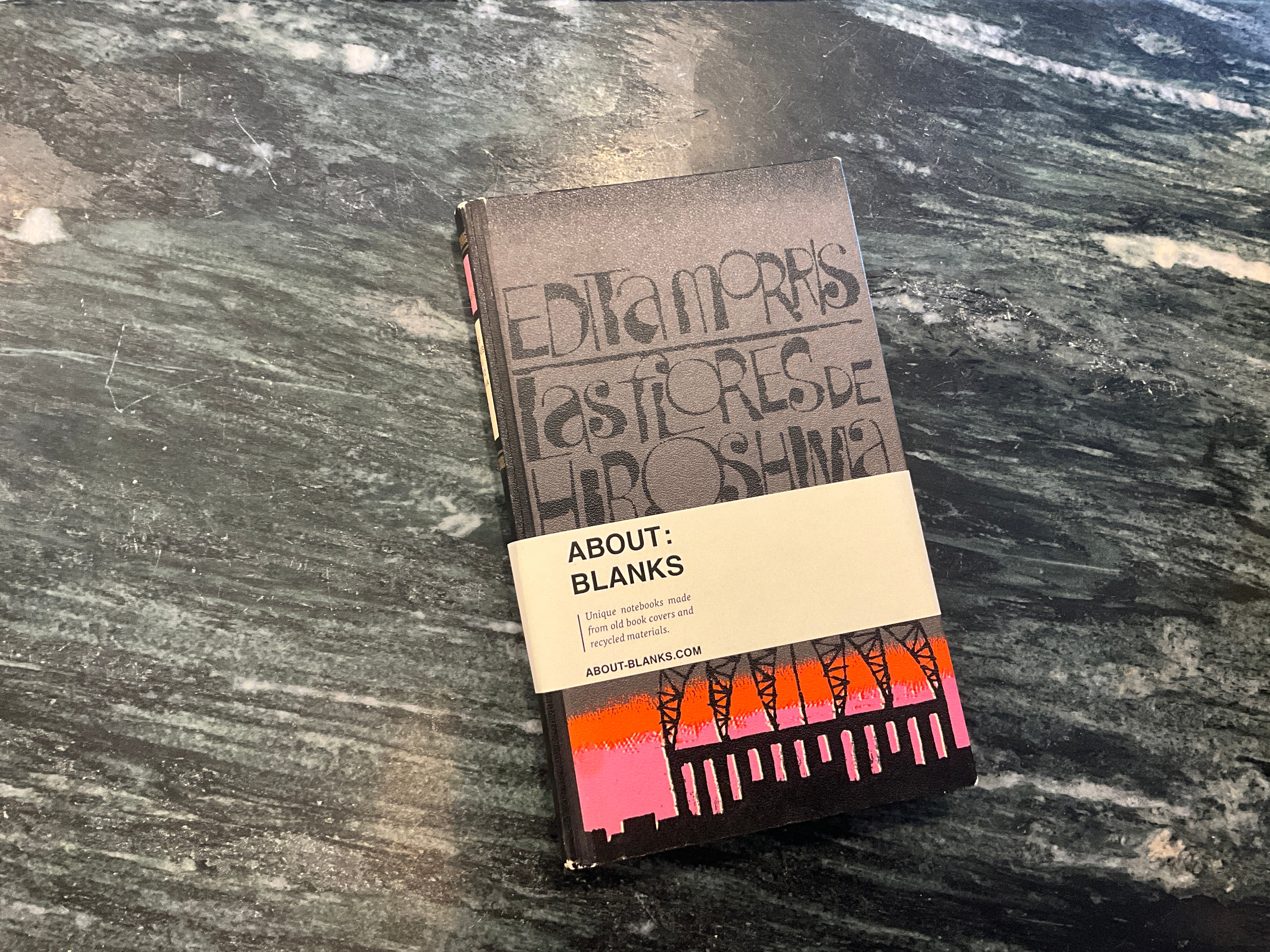 Vintage About Blanks Notebook: Las Flores de hiro shima