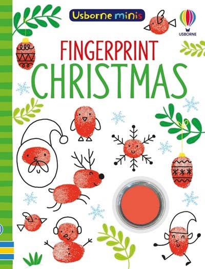 Fingerprint Christmas mini book : Usborne