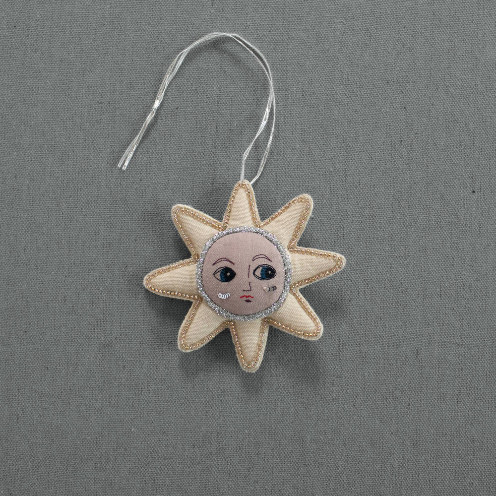 Baby Star - Cotton filled Ornament, Embroidered, Embellished