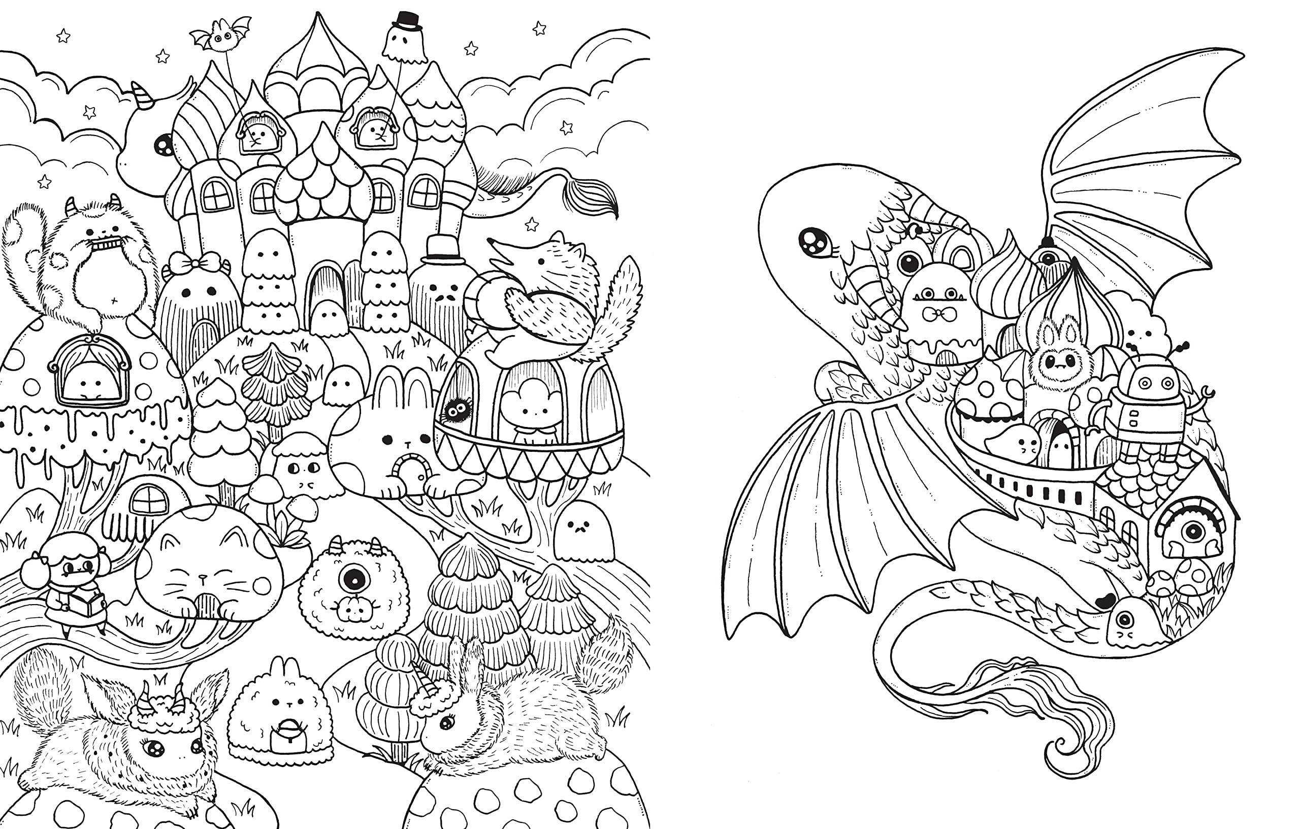 A Million Little Monsters Coloring Book: Trade Paperback