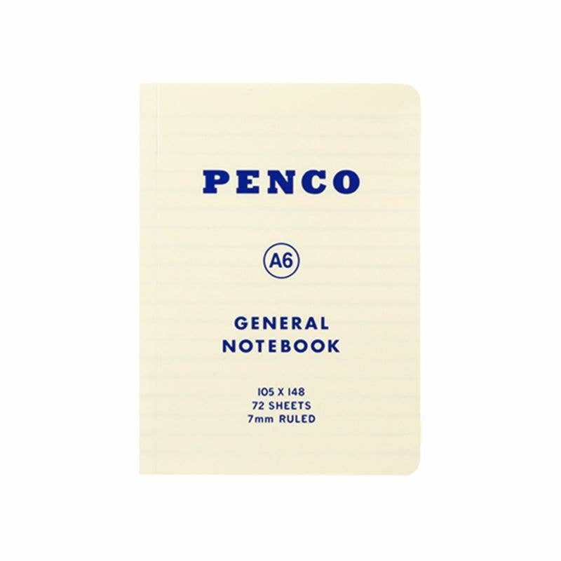 Soft PP Notebook Ruled / A6: White