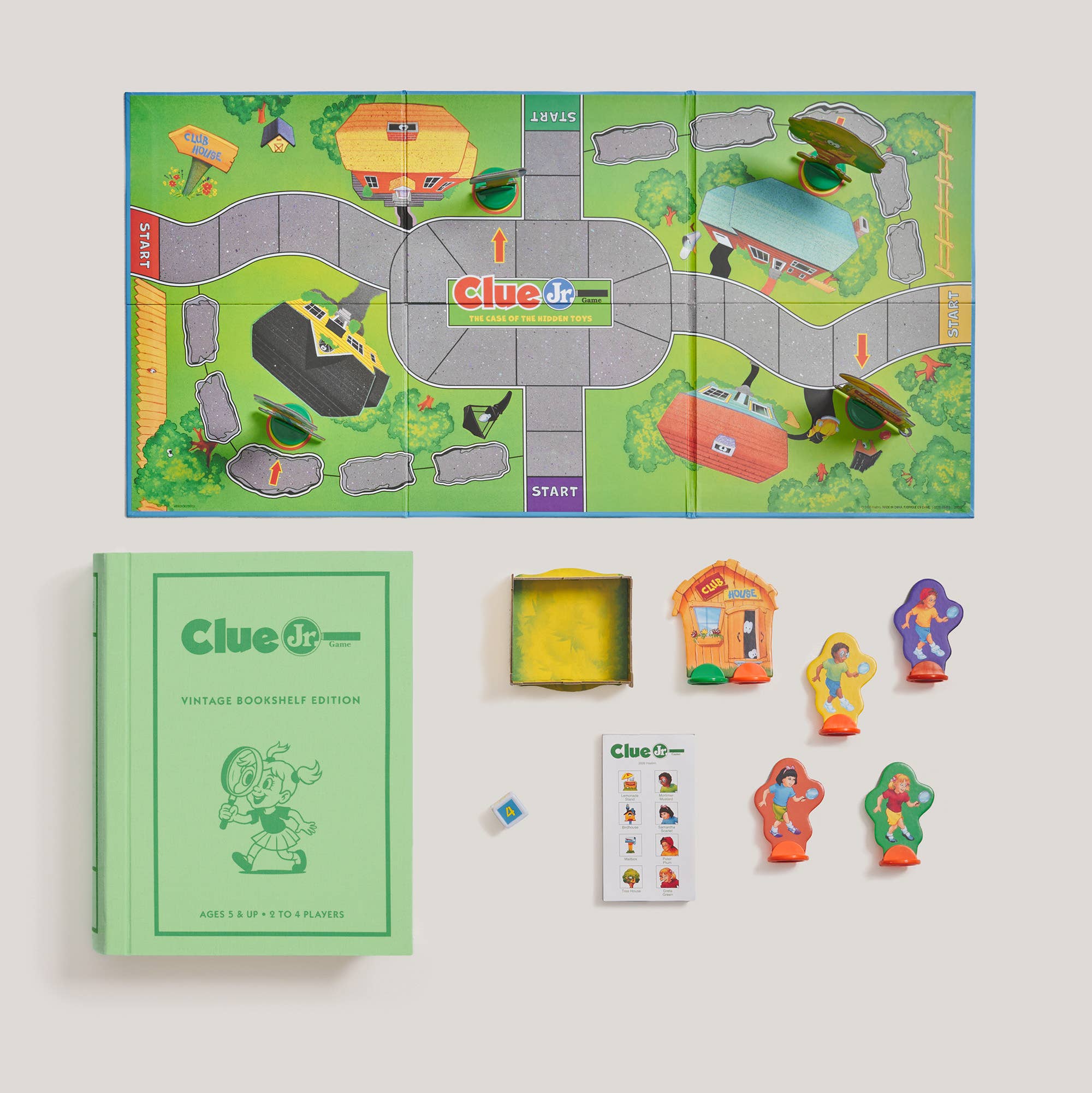 Clue Jr. Vintage Bookshelf Edition