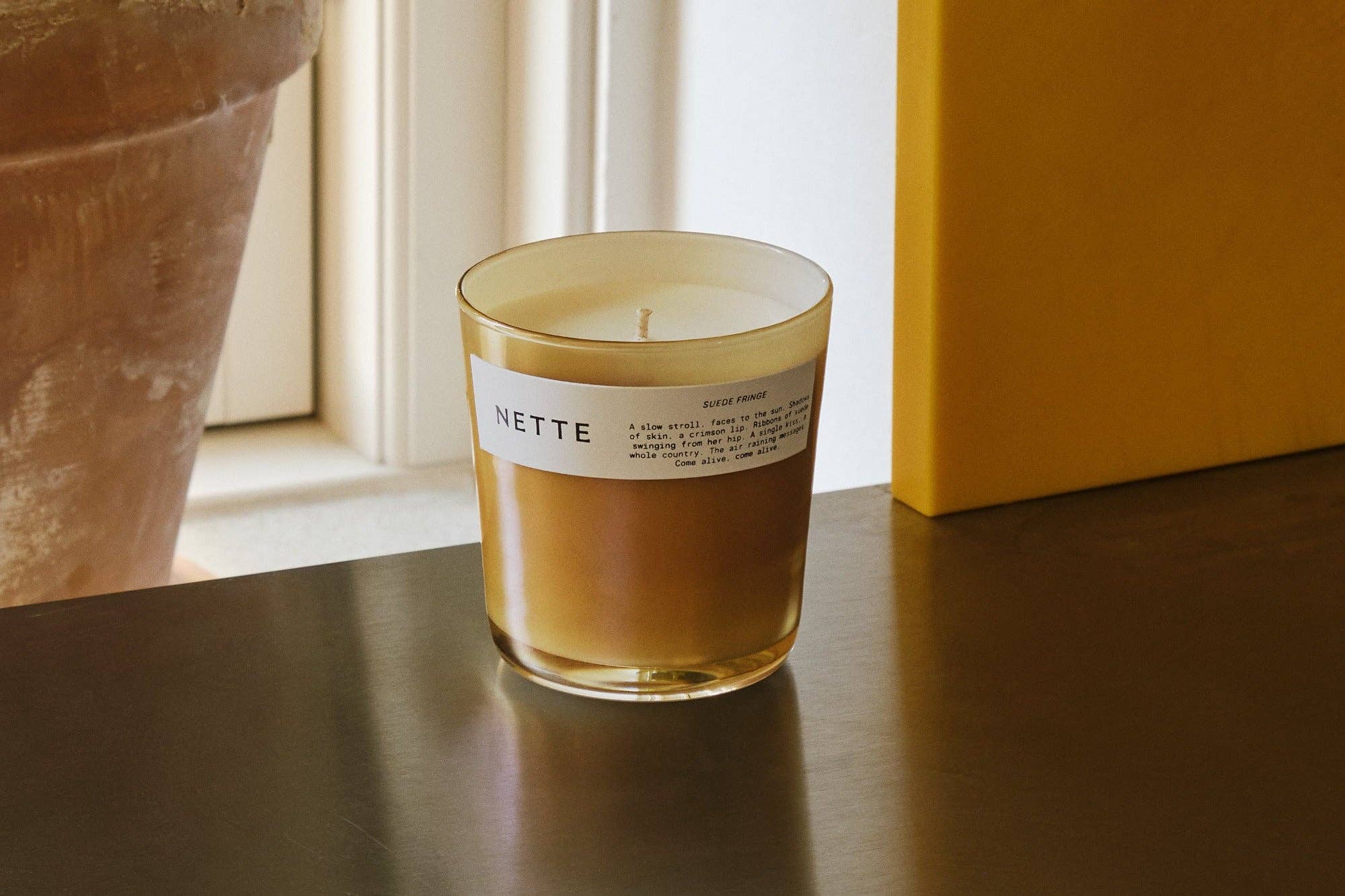 Suede Fringe Scented Candle