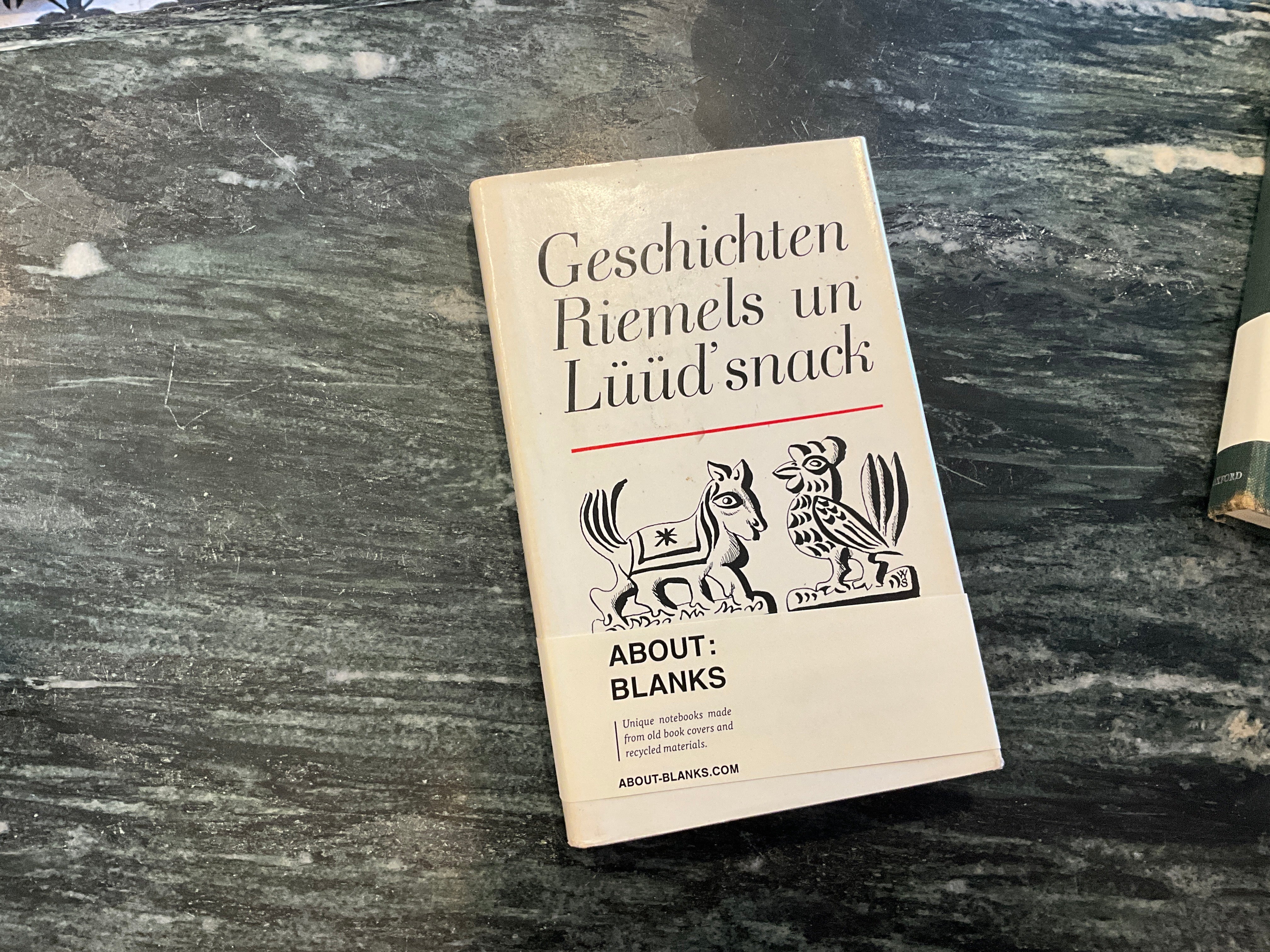 Vintage About Blanks Notebook: Geschichten Riemels