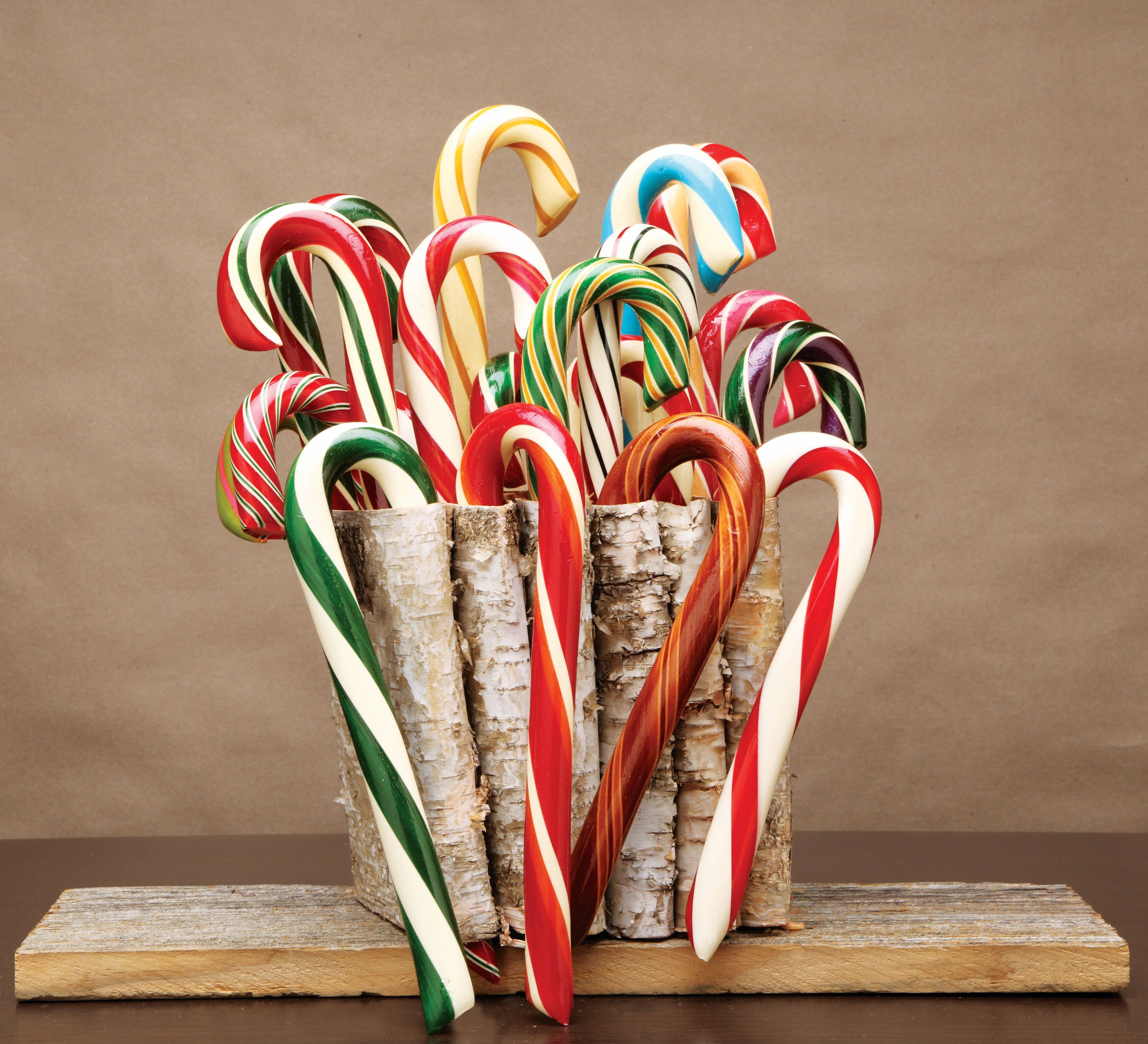 Hand-Spun Jumbo Candy Cane - 4-Flavor Assortment - 1.75 oz