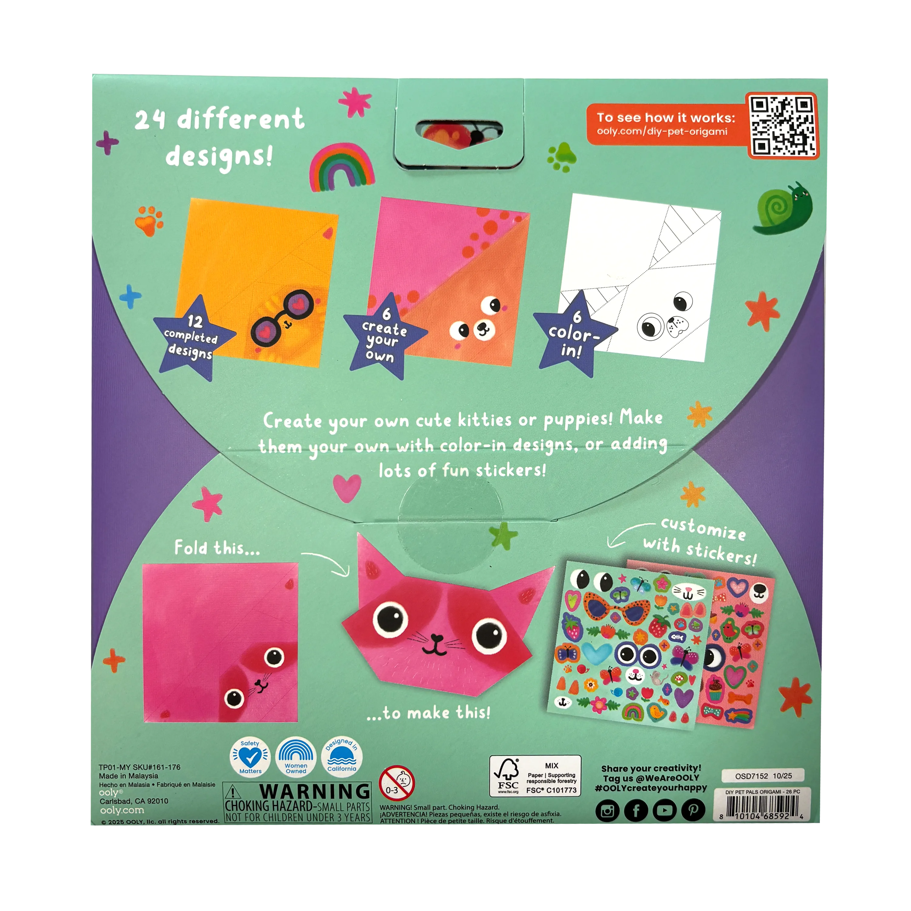 D.I.Y. Pet Pals Origami - Set of 24 Designs