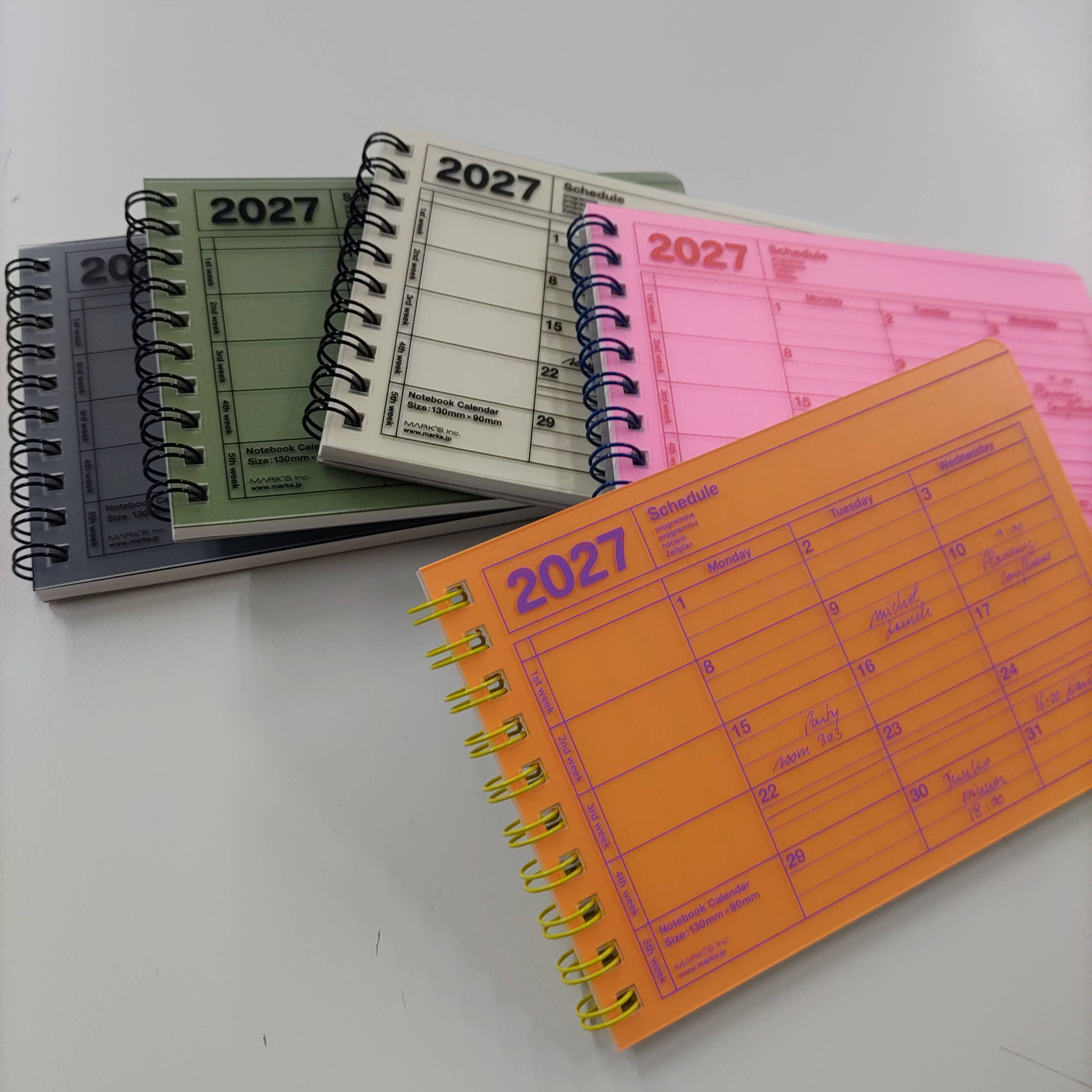 Notebook Calendar 2027 – Monthly Planner with Notes B7, XS : Black