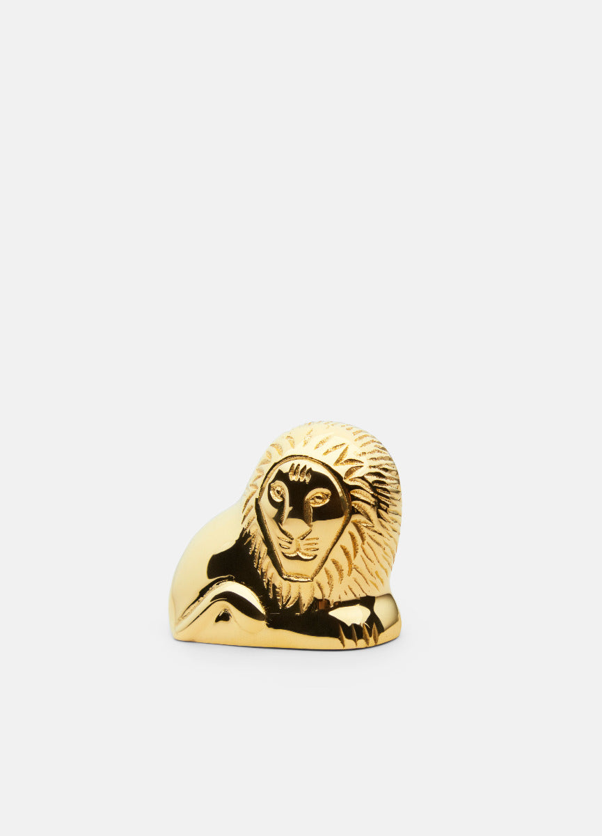 Skultuna x Lisa Larson - Resting Lion - Brass