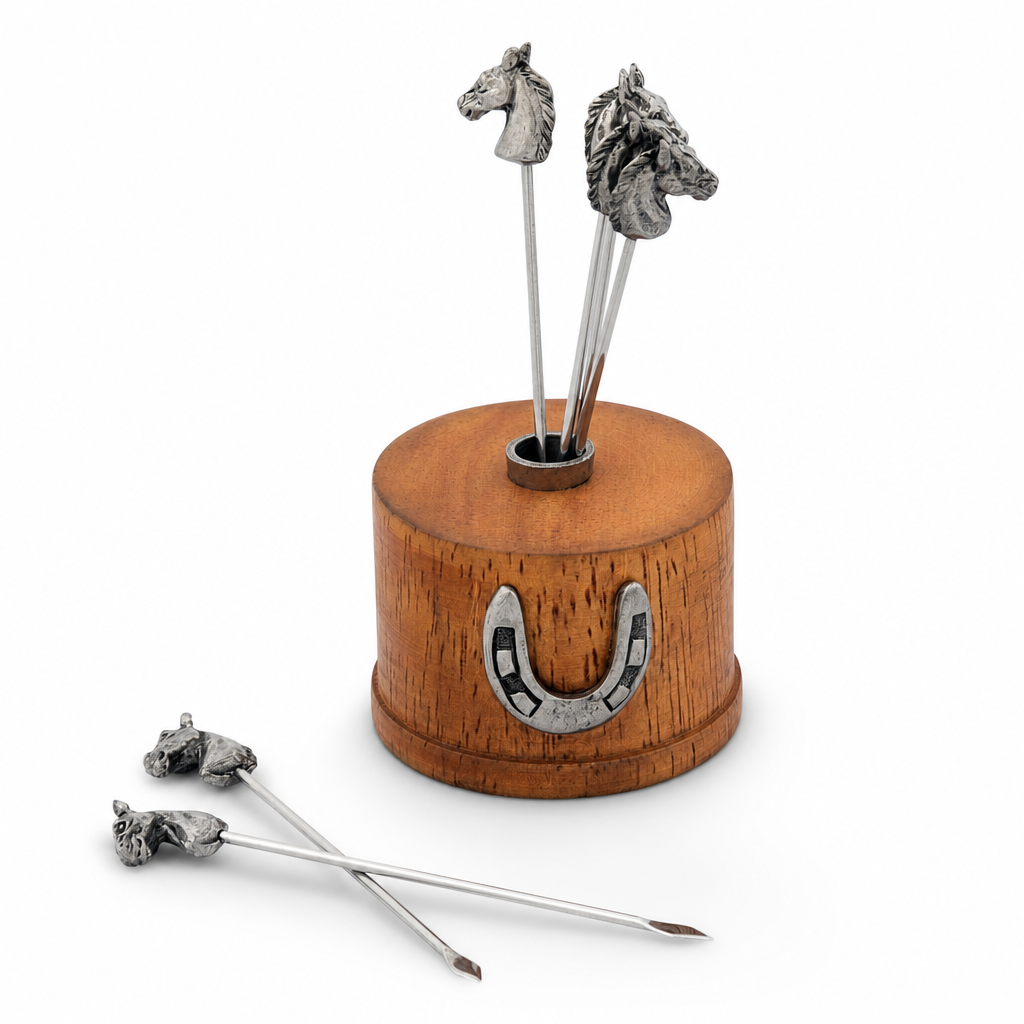 Equestrian Cheese Pick Set