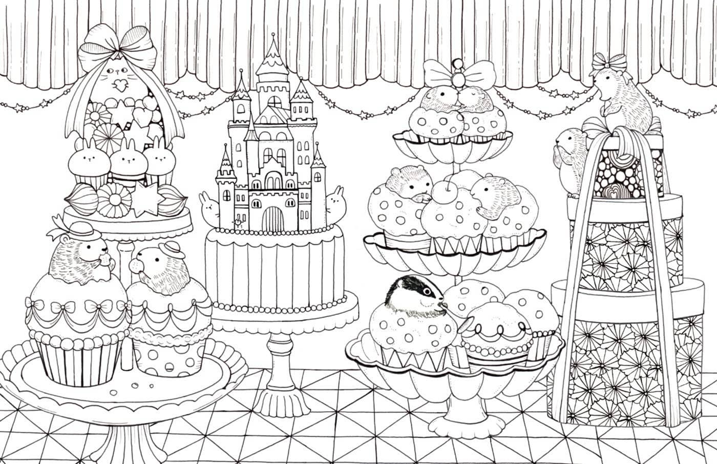 A Million Kawaii Cuties Coloring Book