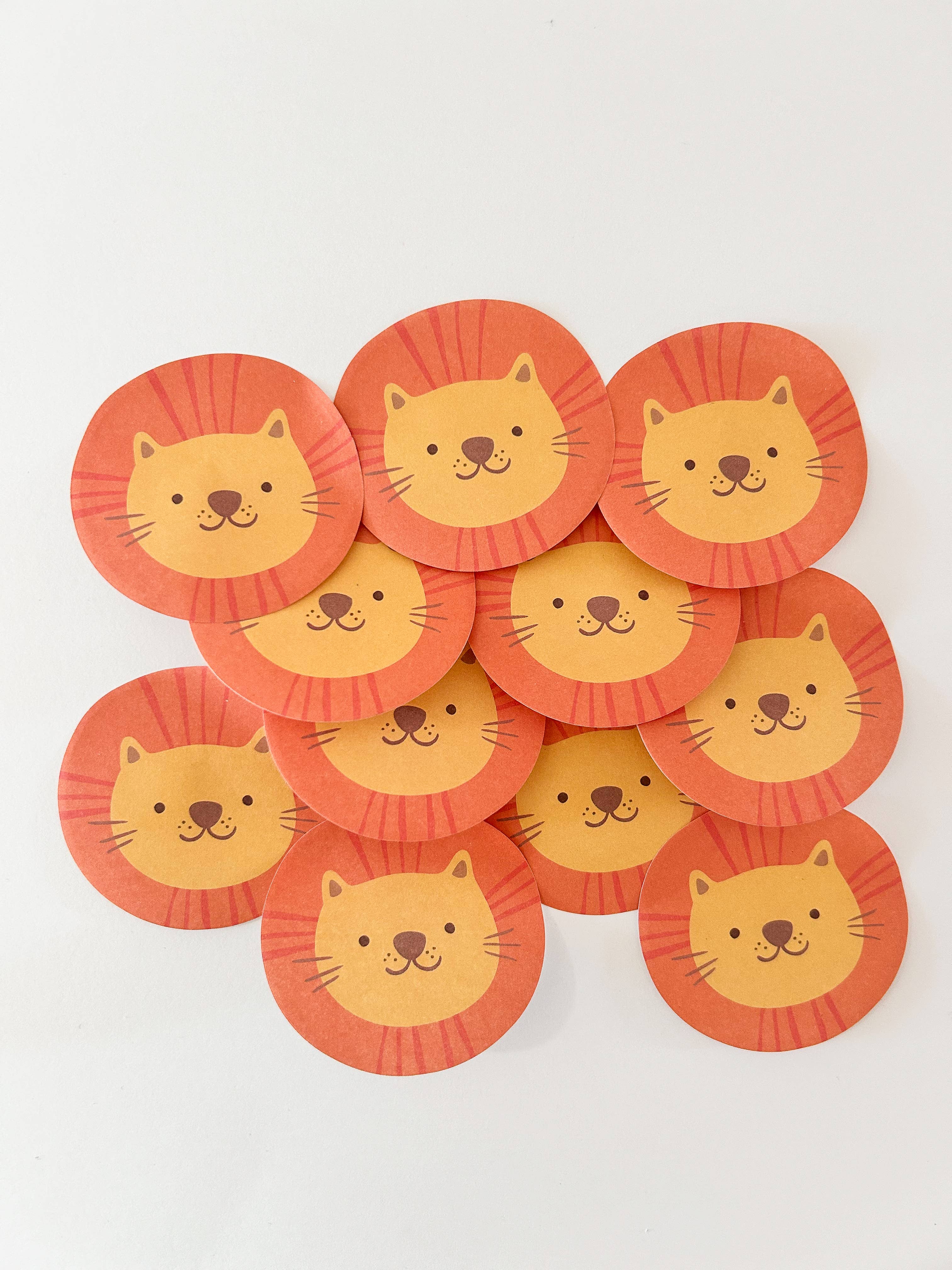 Lion Funny Faces Sticky Notes