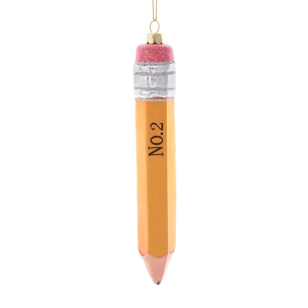 7.25"NOBLE GEMS GLASS PENCIL ORNAMENT