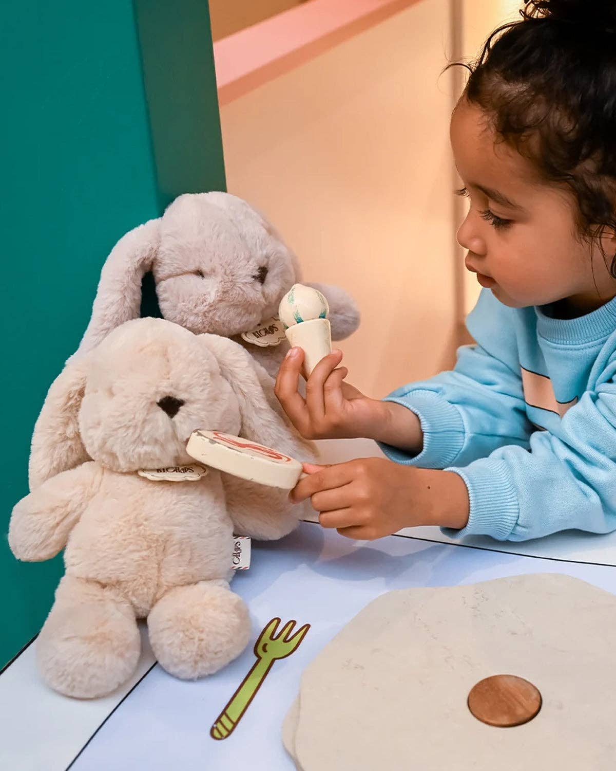 Plush BT CHAPS BUBBLES BUNNY BEIGE Beige ECO 9'': BUBBLES BUNNY BEIGE Beige ECO 9''