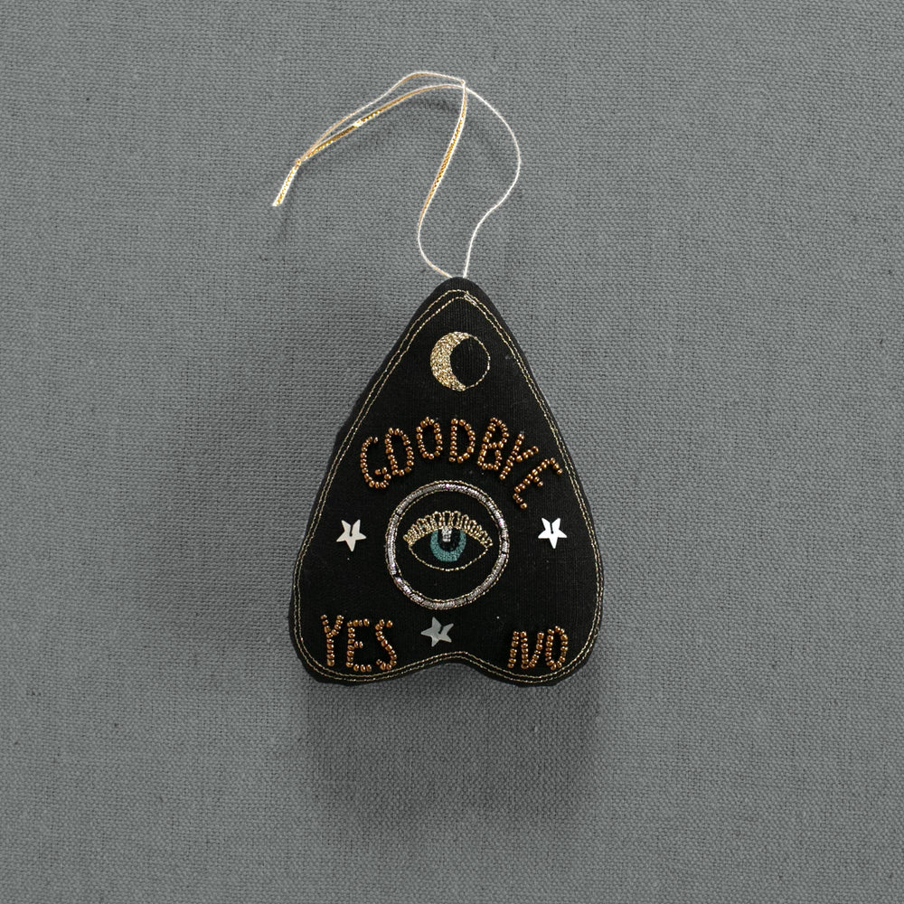 Ouija Board Planchette - Lavender & Cotton Ornament, Token