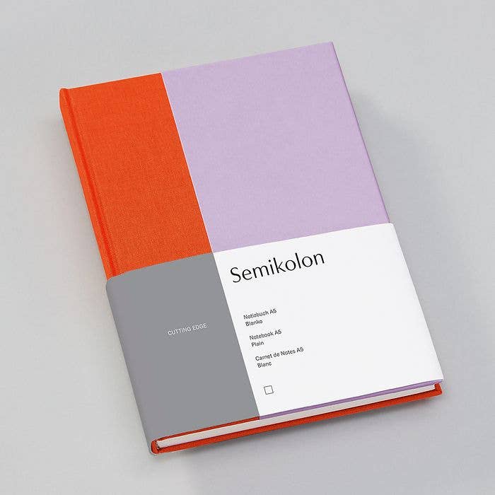 Cutting Edge - Notebook: Medium / Plain / Tangerine Lavender