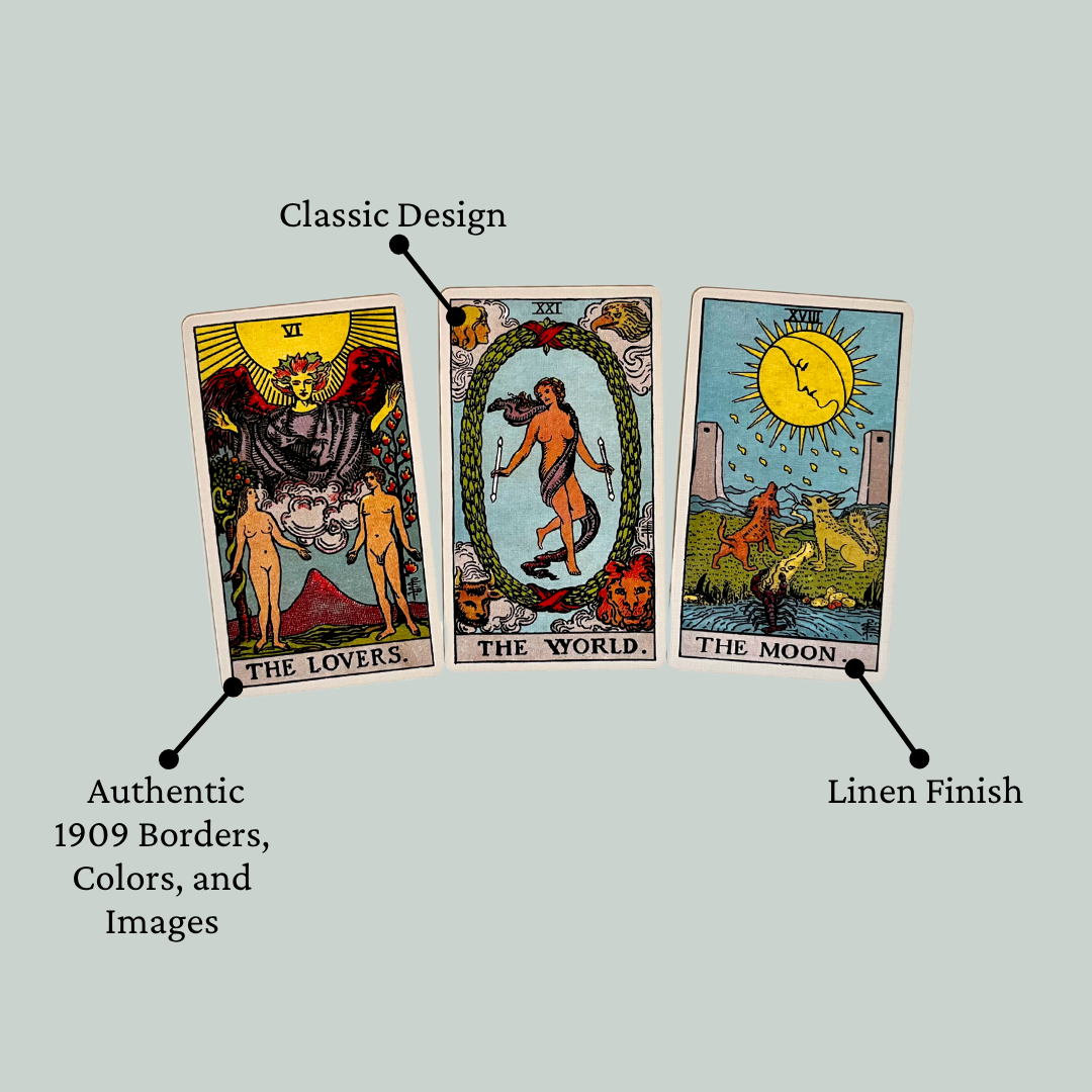 Classic 1909 Tarot Deck & Guide | Made in USA