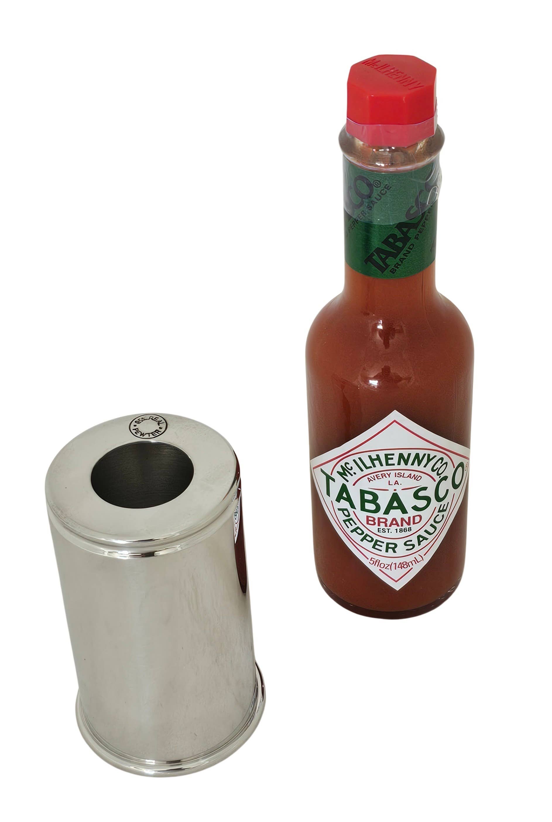 Tabasco Polished Pewter 2 fl oz Holder  (BOTTLE NOT INCLUDED)