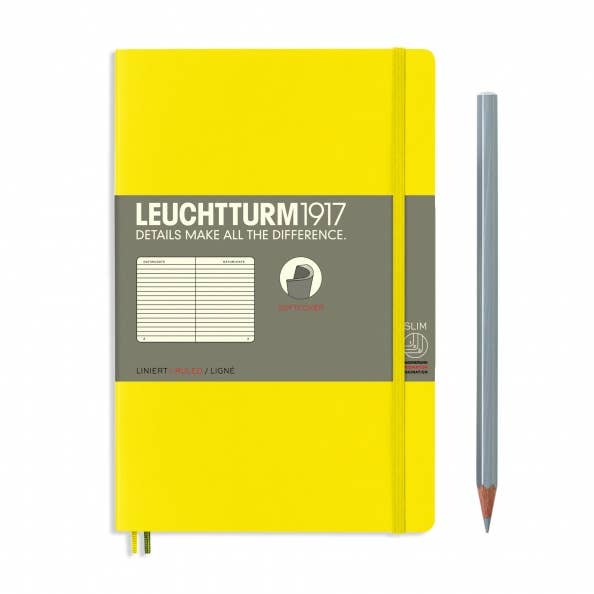 Notebooks - Paperback (B6+): Lemon / Softcover / Ruled