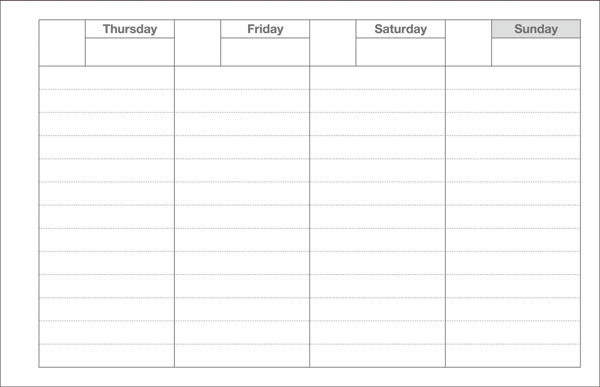 Dayfree Weekly Schedule: Neo Citron
