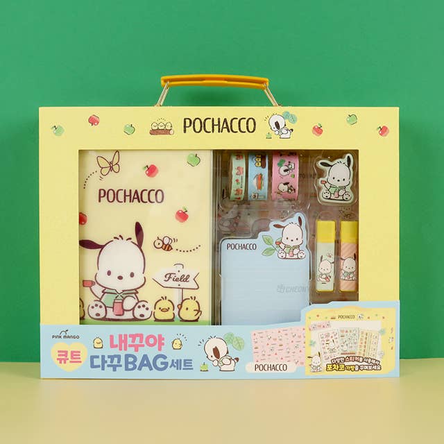 Pochacco Cute Diary Deco Bag Set/ Sanrio/ gift set