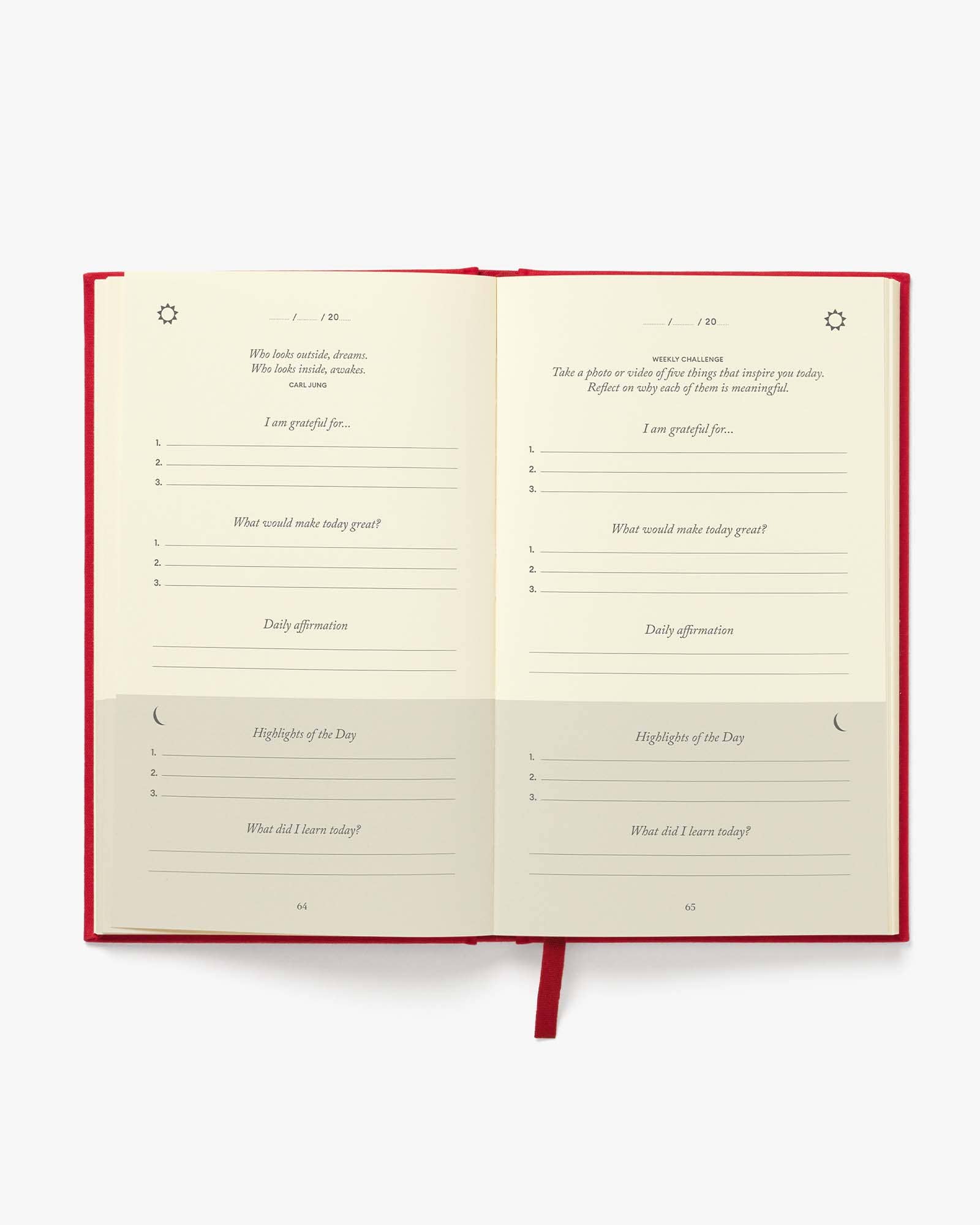 The Five Minute Journal Lunar Red