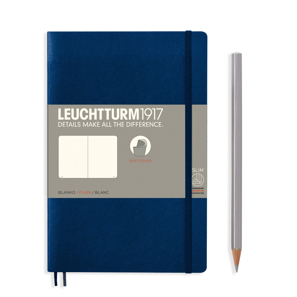 Notebooks - Paperback (B6+): Navy / Softcover / Plain