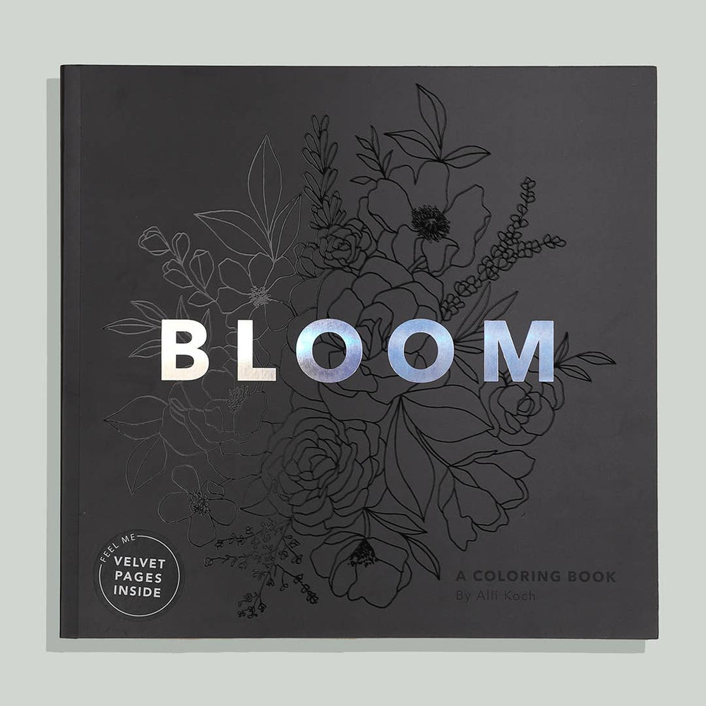 Bloom: Adult Coloring Book with Bonus Velvet Pages -