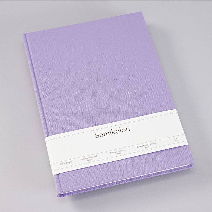 Heritage Line - Notebook Classic: Ruled / A4 / Lilac silk