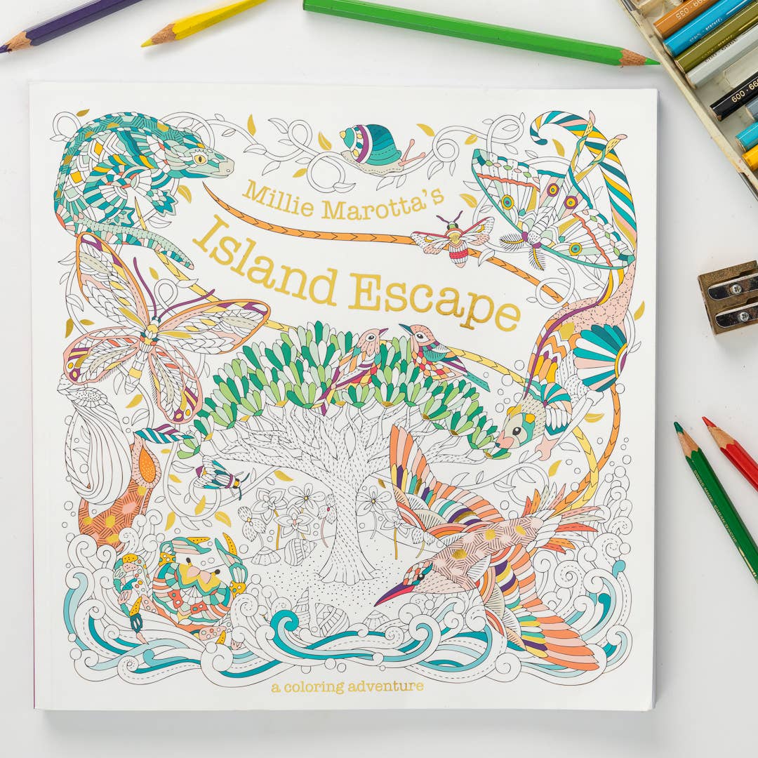 Millie Marotta's Island Escape Coloring Book