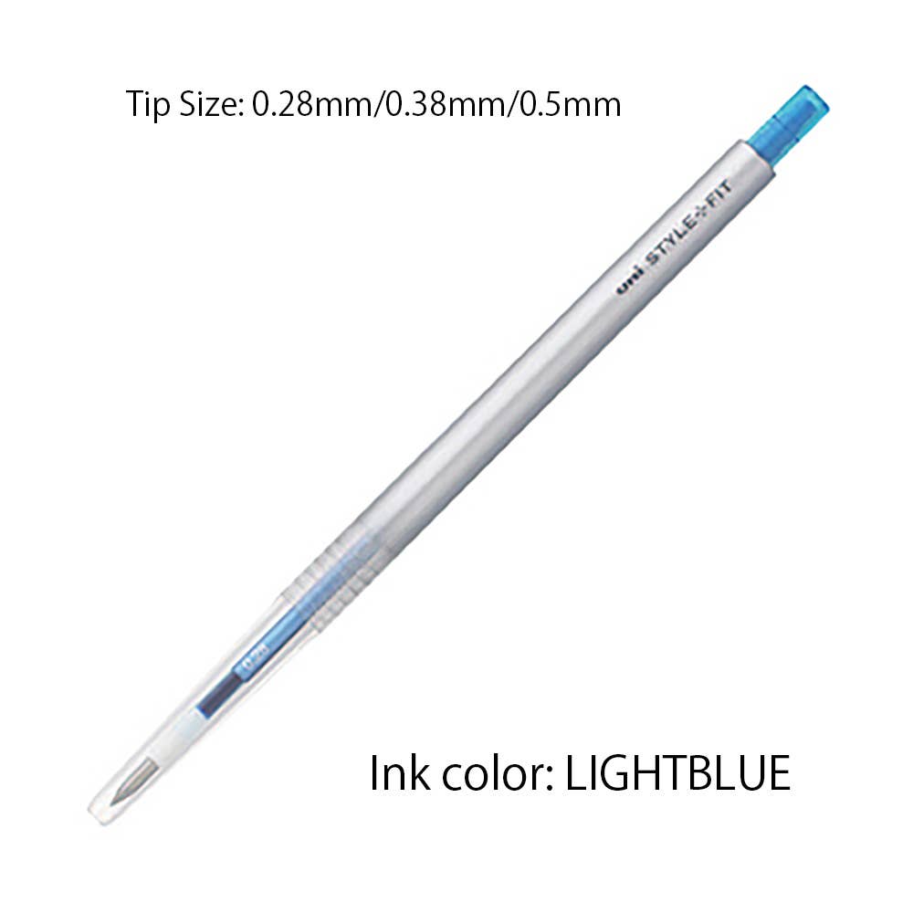 Brown Black UNI MITSUBISHI STYLE FIT SINGLE COLOR SLIM GEL PEN / 0.38mm