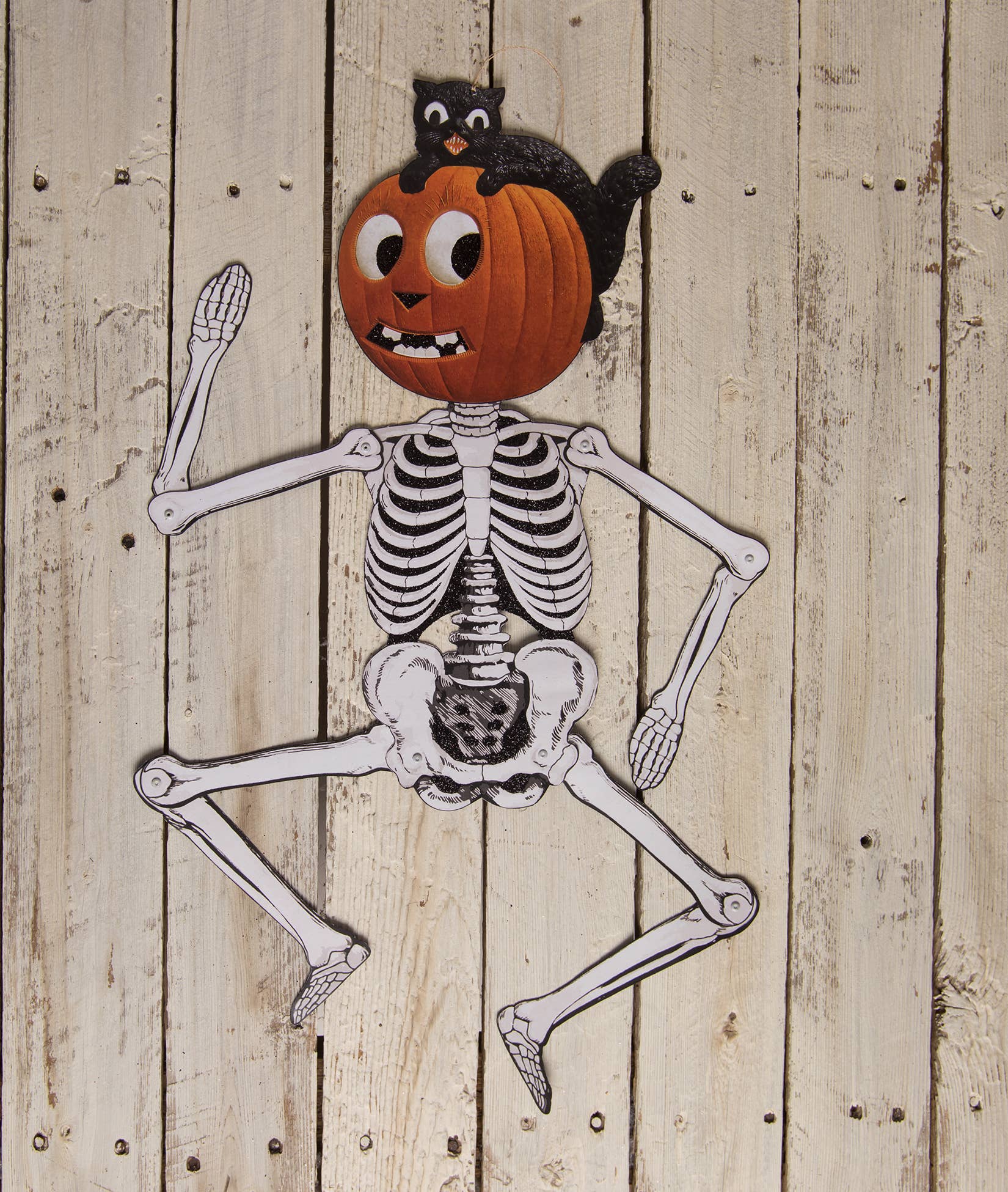 Jack & Cat Hanging Skeleton