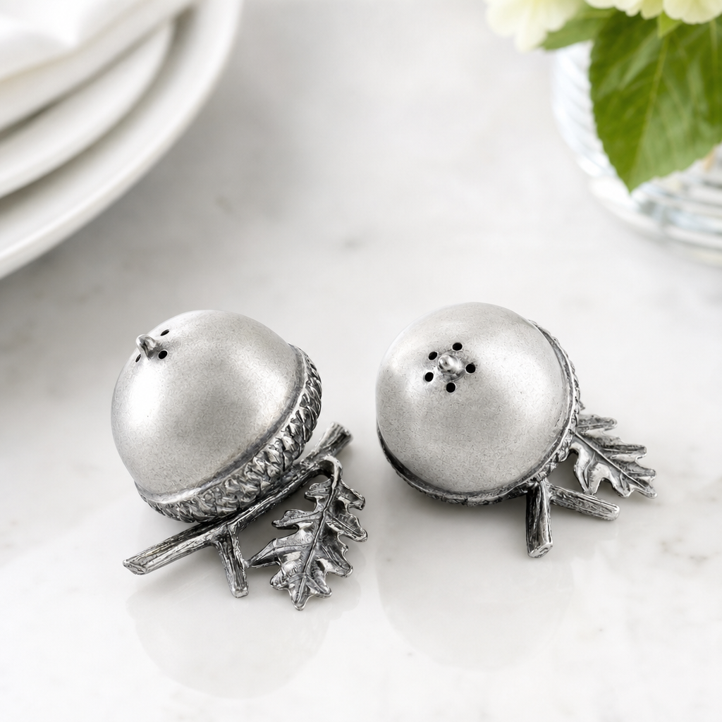 Pewter Acorn Salt & Pepper Set